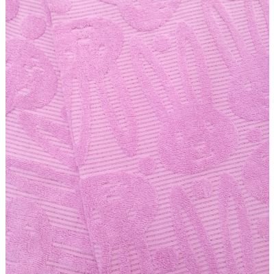 Полотенце махровое, жаккардовое, 70*130, Кролик, Розовый кристалл, 420 г/м2
