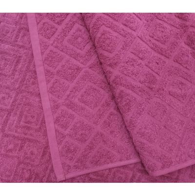 Полотенце жаккард 70*140 цв.бордовый