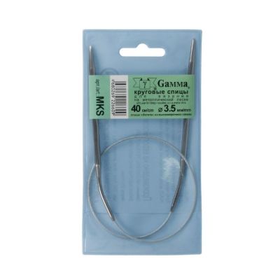 Спицы круговые «Гамма» MKS  металл  d3.5мм  40см