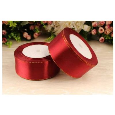 Лента  атласная  с люрексом 40мм (25ярд) , К