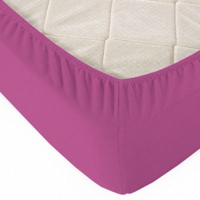 Простыня на резинке,цвет винный,160*200*20 (трикотаж)