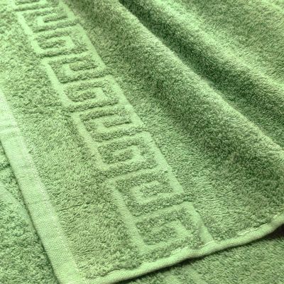 Полотенце махровое 50*90 см, цвет зеленый, плотность 430 гр, хлопок 100% - 1 шт.