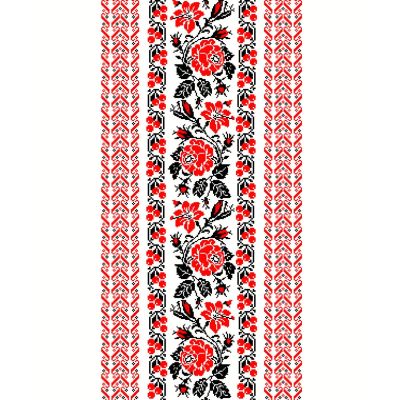 Вафельное полотно рис. 1135 набивное