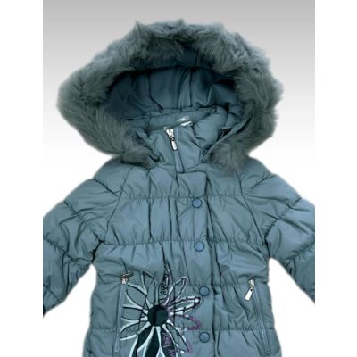 Куртка для девочки зимняя, ЗС-267, зелёный, 92-104